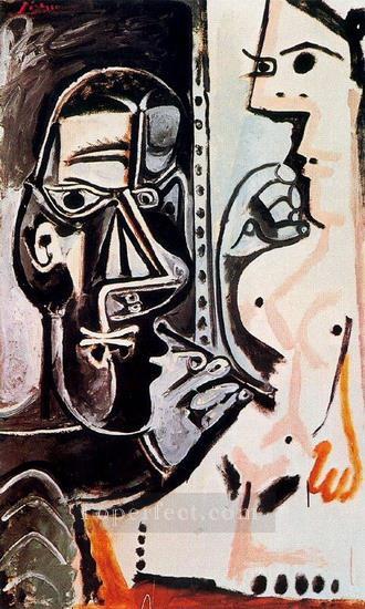 The Artist and His Model 4 1963 Abstract Nude Oil Paintings